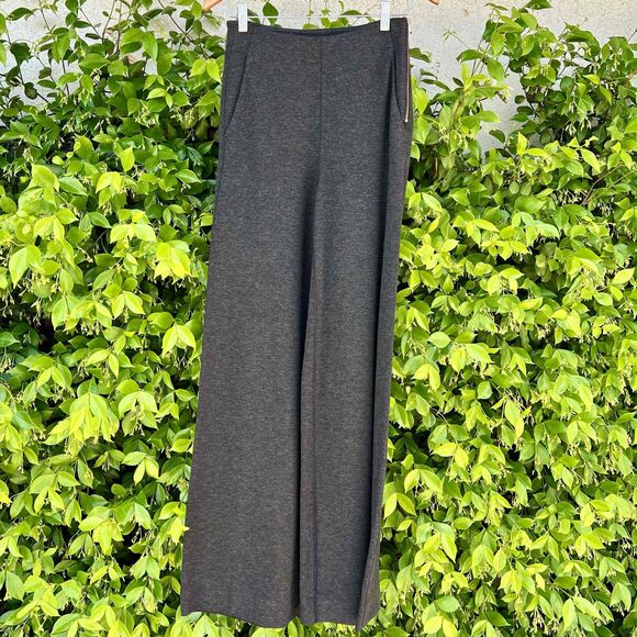 Kit And Ace Flare Trouser Pants Charcoal Grey High-Waisted Womens Size 4 S / M - Picture 1 of 8
